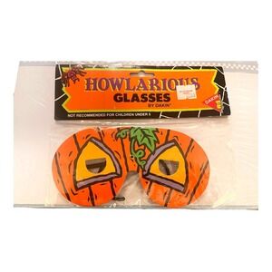 1991 Dakin Howlarious Jack O' Lantern Glasses Mask Halloween VTG Sealed NOS